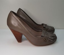 ZAPATOS DE CORTE ARENQUE ROJO TALLA 3UK EUR36 MUJER GRIS TACÓN ALTO FLECOS CON BORLAS Alta- Heeled Zapatos price
