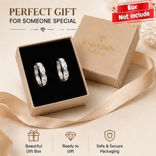 Pendientes de aro Huggie de cristal de plata esterlina 925 para mujer niña joyería regalo Reino Unido Pendientes de plata price