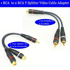ADAPTADOR DE CABLE DIVISOR PRO 20 cm RCA PHONO Y 1 macho a 2 x hembra OFC dorado RCA Cable price