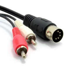 Enchufe Din macho de 5 pines a 2 x enchufes RCA Phono macho cable de audio de 2 m RCA Cable price