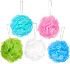 BRUBAKER Set Esponjas Exfoliantes para Ducha 5 x Flor de Baño Reutilizable Nuevo Ducha Set price