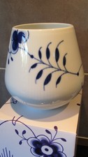 Hermoso Jarrón Royal Copenhagen Azul Acanalado Mega Jarrón, Nuevo En Caja Vase price