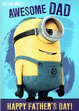 TARJETA DE SONIDO - TARJETA DEL DÍA DEL PADRE DE PAPÁ Calidad DIVERTIDO Minions Despicable ME Design Sound Card price