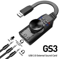 Tarjeta de Sonido USB Externa Virtual 7.1 Canales Tarjeta de Sonido Adaptador Plug and Play GS3 Sound Card price