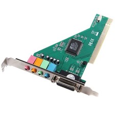 Tarjeta de audio de sonido PCI envolvente 3D 3D de 4 canales 5.1 con puerto MIDI para juegos Tarjeta de sonido Sound Card price