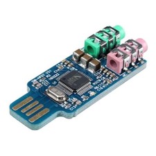 Unidad gratuita USB Tarjeta de sonido Computadora portátil Módulo de tarjeta de sonido externa USB CM108 Sound Card price