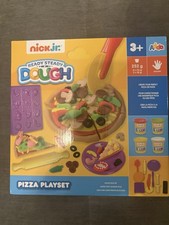 NICK JR. Juego de Pizza Play Dough Juegos Sensoriales Edad 3+ Herramienta y 4 Ollas de Colores Play Dough y Clay price