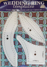 Juego de plantillas de acrílico edredón anillo de boda acolchado bloques cuadrados de 8" NUEVO TQ Set Square price