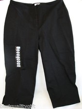Nuevos Pantalones Capri Para Niño De Algodón Y Spandex Negros Talla 3, 3T Capri Pantalones de niña price