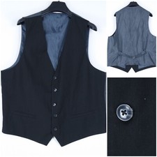 Chaleco de vestir formal ANGELO LITRICO talla XL para hombre talla UK 46 negro ajuste a medida Vest de hombre price