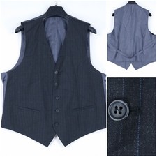 Chaleco de vestir formal a rayas gris vintage talla grande UK 44 para hombre C&A Vest de hombre price