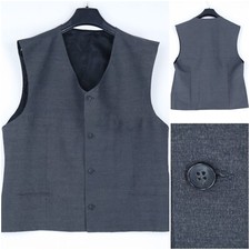 Chaleco de vestir formal gris oscuro vintage talla grande UK 44 para hombre Vest de hombre price