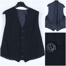 Chaleco de vestir formal negro vintage talla grande UK 44 para hombre Vest de hombre price