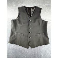 J Ferrar Calce Ajustado Negro Traje Chaleco Para Hombres XL Vestido Formal Boda Chaleco Vest de hombre price