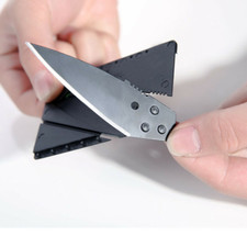 Credit Card Mini Wallet Survival Knife Stainless Steel Multi Functional Outdoor Cartera (de Exterior) price