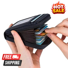 Cartera de cuero con tarjetero RFID para mujeres y hombres al aire libre organizador de tarjetas de crédito Reino Unido Cartera (de Exterior) price