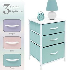 Mesita de noche Sorbus con 3 cajones - Muebles de noche y mesa auxiliar de acento cofre de almacenamiento Habitación de bebé mesita price