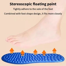 Tabla de presión para dedos plantilla de masaje aliviar la fatiga del pie zapatos plantillas para hombres Insoles y Cuidado y Spray price