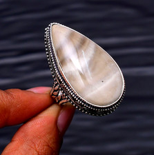 Piedra de sílex piedra preciosa 925 plata esterlina hecho a mano anillo... Plata Anillo price
