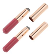 Kit de 2 piezas aplicador de brillo de labios lápiz labial cepillo de sombra de ojos de silicona Neceser de maquillaje price