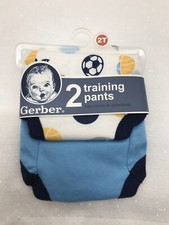 Gerber 2pk Bebé Niño Niño Pequeño Pantalones de Entrenamiento Ropa Interior Azul Marino Deportes Talla 2T Entrenamiento Pantalones para bebé price
