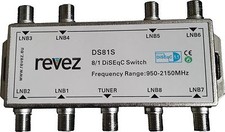 8 way REVEZ 8/1 DiSEqC Satellite Switch 8 LNBs into 1 Receiver ( 8x1 , 8 in 1) LNBs price