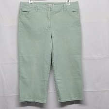 Pantalones capri Bamboo Traders para mujer talla 8 elásticos texturizados bolsillos elásticos verdes Shorts y Capri (de Exterior) price