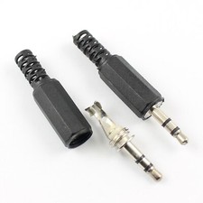 5Pcs 3.5mm 1/8 Audio Male Soldering Repair Stereo Earphones Jack Plug Connector Connector price