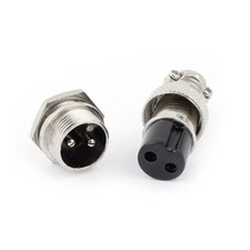 1Pair 16MM GX16-2Pin Aviation Plug Male Female Panel Chassis Metal Connector Connector price