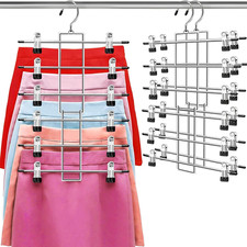 2 Organizador de Pantalones y Faldas Ahorro Espacio Ganchos Closet Dormitorio Set de dormitorio price