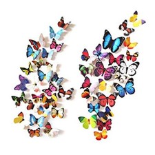 80 piezas 3D mariposa decoración de pared para dormitorio fiesta manualidades Set de dormitorio price