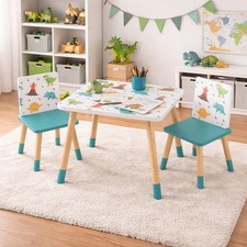 Juego de mesa y 2 sillas temáticas de dinosaurios para niños, de 18 meses a 6 años Set para habitación de bebé e infantil price
