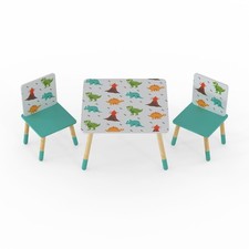 Juego de mesa y 2 sillas temáticas de dinosaurios para niños, de 18 meses a 6 años Set para habitación de bebé e infantil price