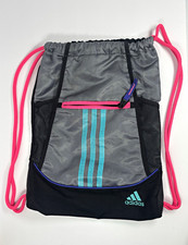Bolso de Gimnasio Adidas Alliance Mediano 14L con Cordón Cremallera y Bolsillo para Botella Gris/Negro Unisex Sports Bolso price