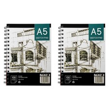 Cartucho de papel de dibujo libro de bocetos de artista A5 140GSM almohadilla de arte paquete de 2 Drawing Papel price