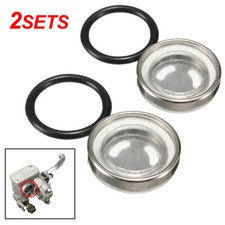 2pcs Motorcycle Brake Master Cylinder Reservoir One Sight Glass Lens Gasket Kit Reservoir price