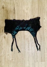 Liga burlesca esmeralda negra Garter Cinturón price