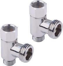 Camiseta Dos Adaptadores 3 Vías 3/8 x G1/2 Laton de Cromo Bidé Grifo Inodoro Inodoro Adaptador price