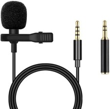 Mini micrófono de solapa con clip adaptador de micrófono de solapa de 3,5 mm para teléfono PC grabación Micrófono para ordenador price