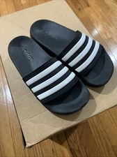 Adidas Adilette Toboganes de Ducha Niños Talla US 1 Blanco y Negro Color G27625 Slippers y Sandals de niño price