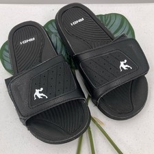 AND1 Negro Blanco Gancho y Lazo Ligero Sin Cordones Juveniles Sandalias Zapatos Slippers y Sandals de niño price