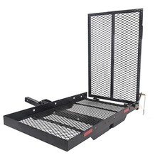 Folding Wheelchair Carrier Rack with Ramp Hitch Mount Steel Cargo Carrier Basket Cesta price