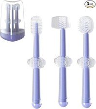 Paquete de 3 cepillos de dientes de silicona para bebés recién nacidos de 0 a 18 Cepillo de Dientes para bebé price