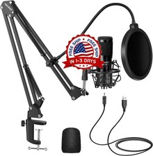 Microfono Condensador De Estudio Profesional Para PC Youtubers Podcast Streaming Micrófono de estudio price