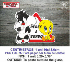 Sticker Vinilo Decal Vinyl Bebe a bordo LBB137 Bebes Baby por fuera Babies A Bordo price