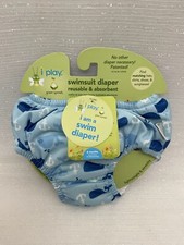 Pañal Traje De Baño iPlay Reutilizable Y Absorbente Bebé Niño 6 Meses Ancla Ballena NUEVO Bañador para bebé price