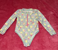 Traje de baño Nicole Miller manga larga de una pieza niños pequeños 2T floral protector contra erupciones Bañador para bebé price