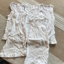 Paquete de 5 camisetas sin mangas The Childrens Place blancas de punto acanalado para niños Tirantes Top/ Camiseta Interior de niño price