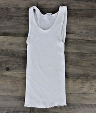 Camiseta sin mangas acanalada blanca grande Fruit of the Loom de colección para niños Tirantes Top/ Camiseta Interior de niño price