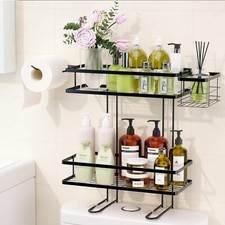 Estante de almacenamiento sobre el inodoro Estante de baño de 2 niveles Baño Estante price